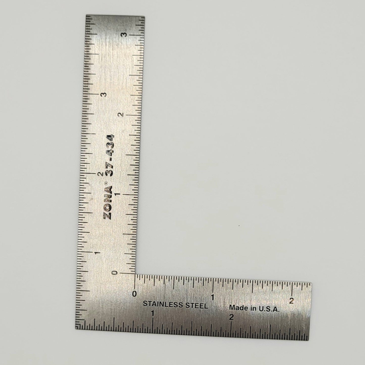 Small Metal Square - Ruler - 3" x 4"