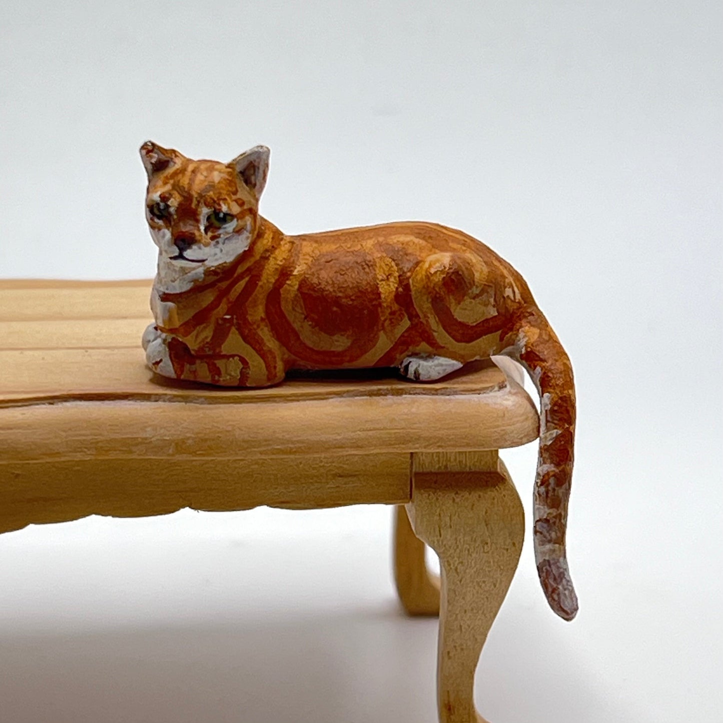 Orange Cat by Karl Blindheim - 1/12 Scale Dollhouse Miniature