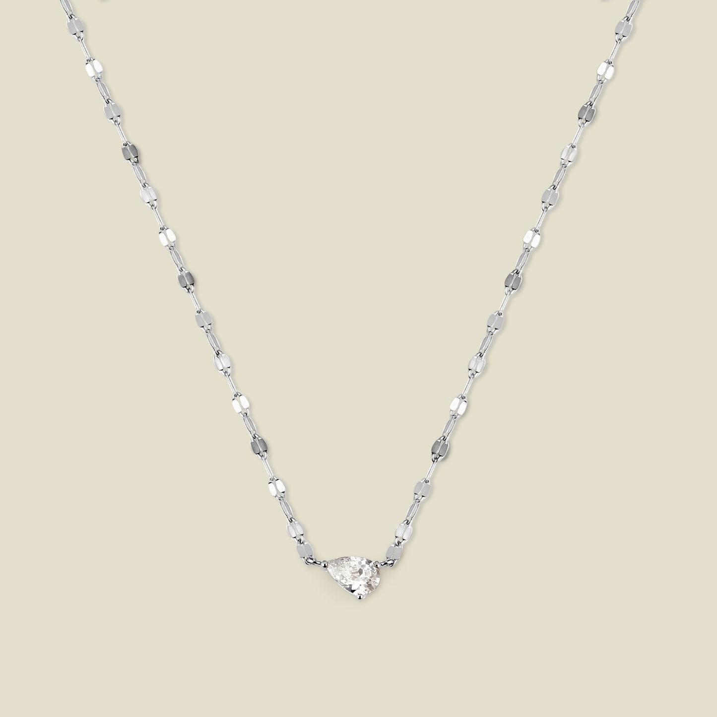 Dew Drop Solitaire Necklace