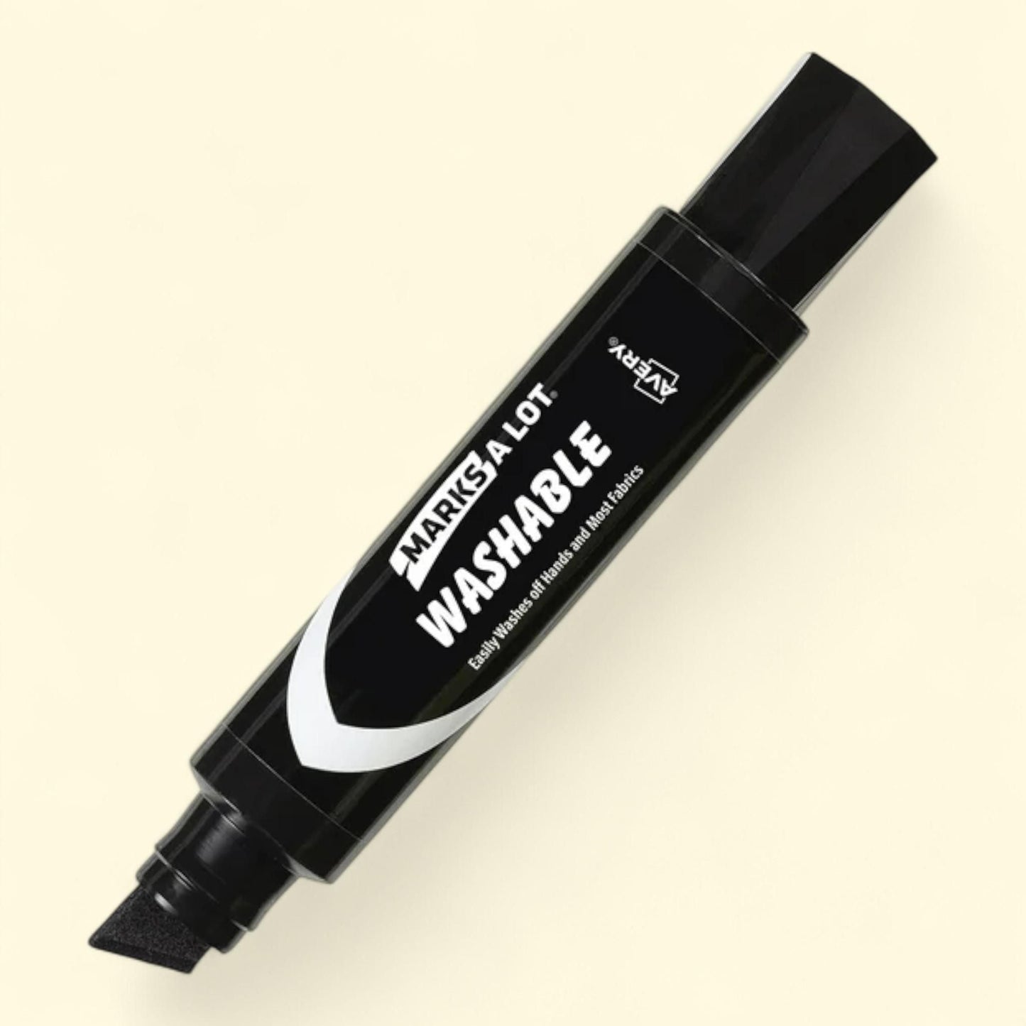 Avery Marks A Lot Washable Marker, Jumbo, 1 Black Marker