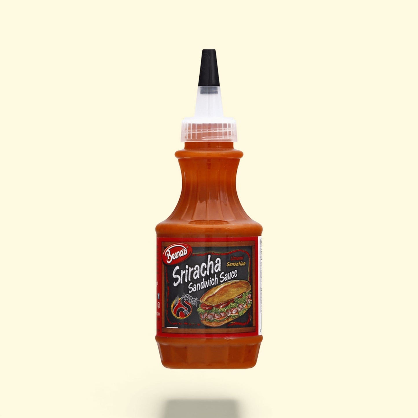Beano's Spicy Sriracha Sauce, 8 oz. Bottle