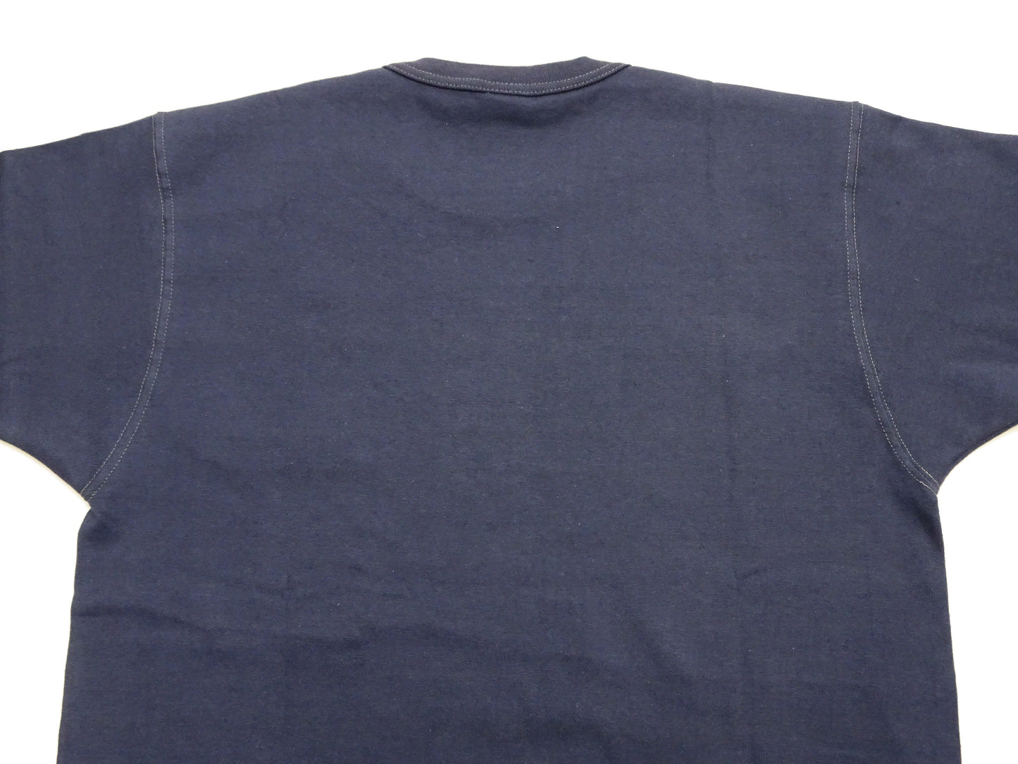 TOYS McCOY Men's Plain Short Sleeve Pocket T-Shirt - Steve McQueen Inspired, Tubular Knit Jersey, Unwashed, Made in Japan (TMC2615 120 Muted Blue)
