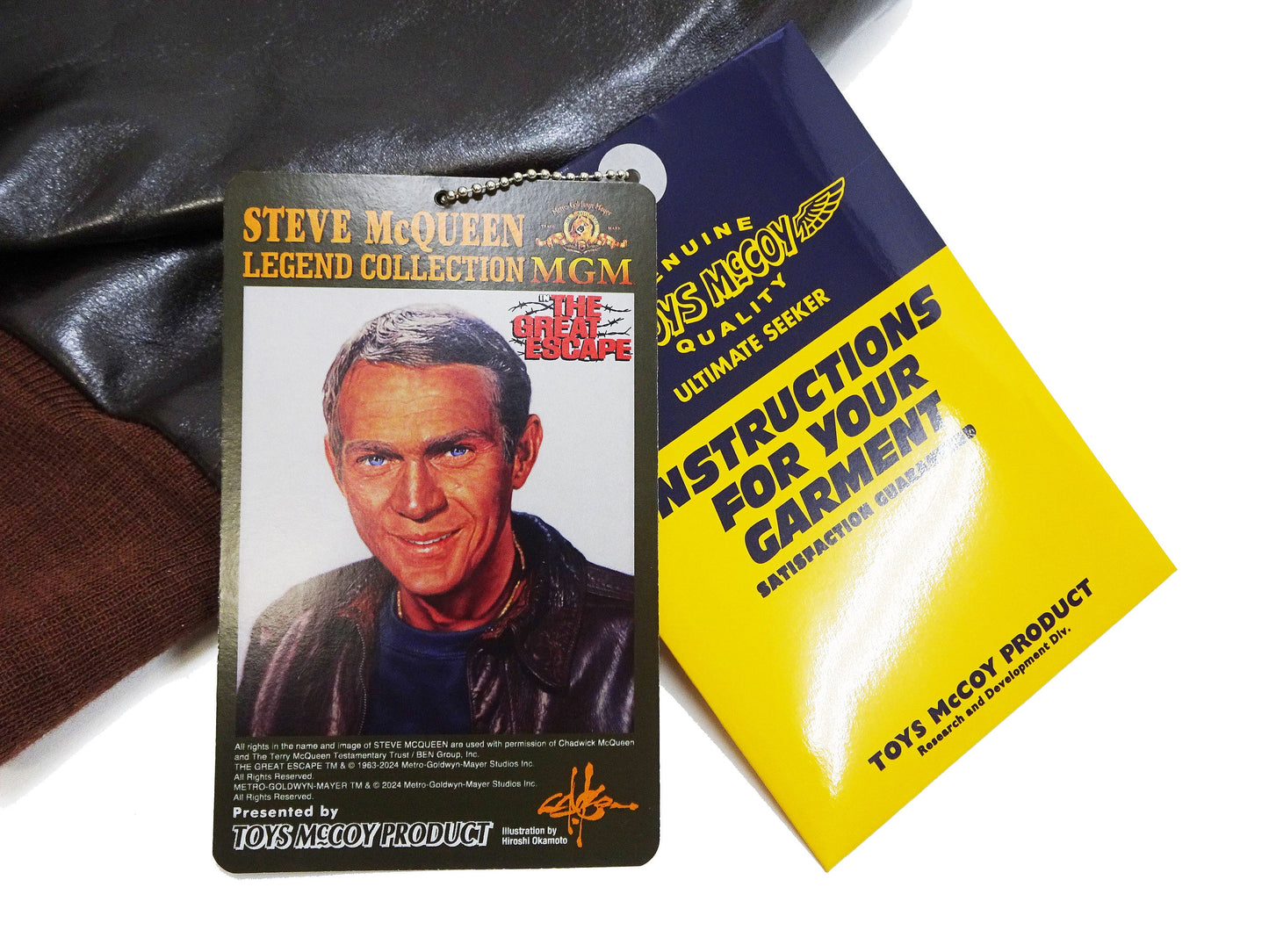 TOYS McCOY Steve McQueen A-2 Flight Jacket Men's A2 Leather Bomber Jacket TMJ2412 Seal-Brown