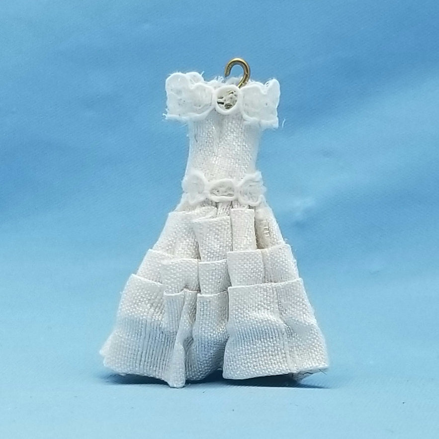 1/48 (Quarter) Scale Wedding Dress on Hanger by Miss Amelia - Miniature