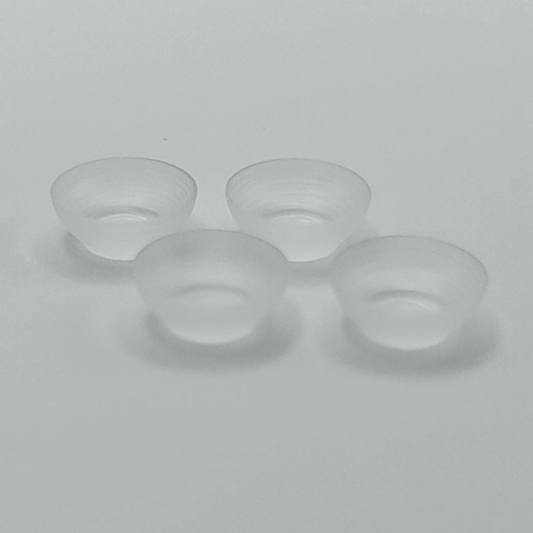 Plastic Bowls - Set of 4 - 1/24 Scale Dollhouse Miniature