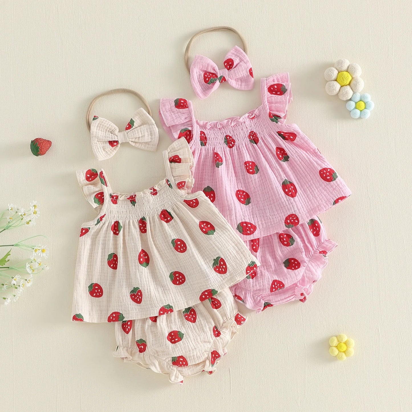 STRAWBERRY Muslin Outfit