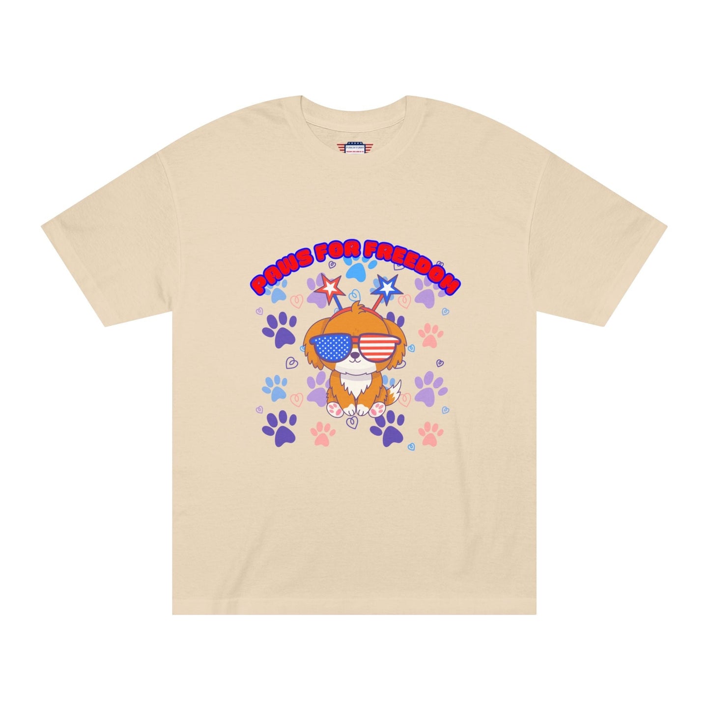 'Paws for Freedom' Unisex Classic Tee - Celebrate Pets & Patriotism