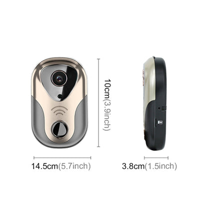 163Eye L1-NJ Smart Visual WIFI 1.3MP Network HD Intercom Doorbell , Support Micro SD Card  & Night Vision(Gold)