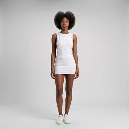 Hollow Cut-Out Mini Dress