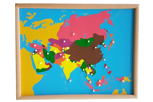 Puzzle Map of Asia
