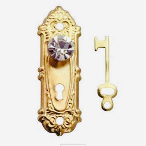Crystal Opryland Knob and Keys - Brass - 1/12 Scale