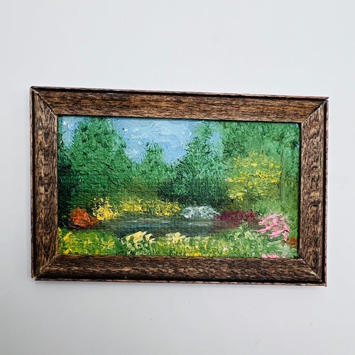 Painting of a Forest - 1/12 Scale Dollhouse Miniature