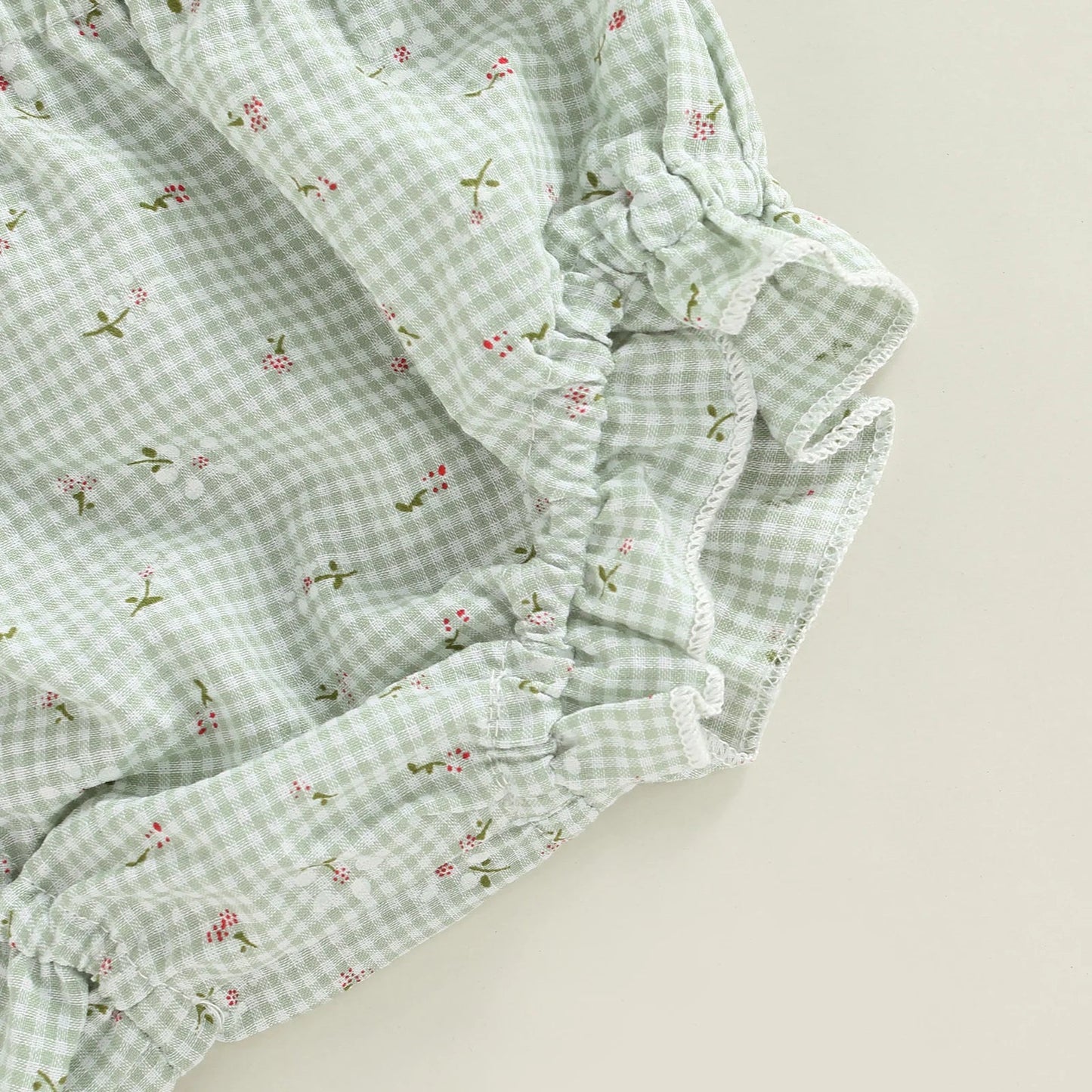 LEAH Checkered Big Bow Outfit
