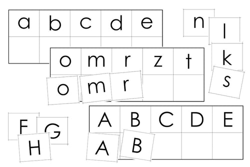 Print Lower & Upper Case Letter Matching (PDF)