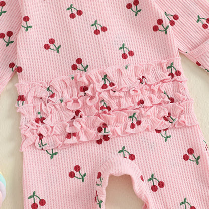 CHERRIES Ruffle Jumpsuit