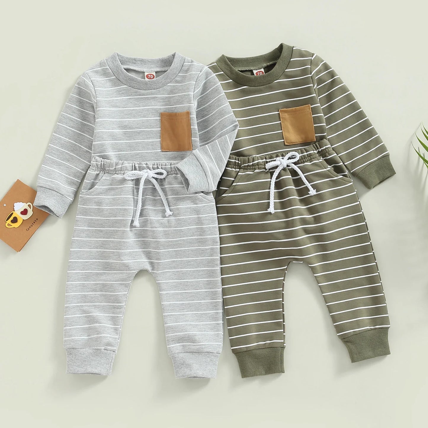 LUKE Striped Pocket Outfit