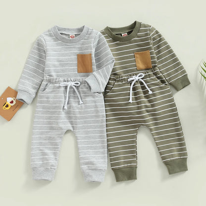 LUKE Striped Pocket Outfit