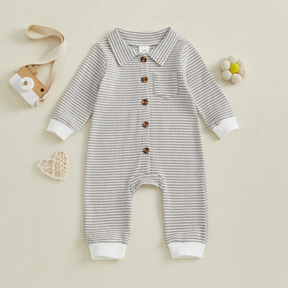 STRIPES Collared Jumpsuit