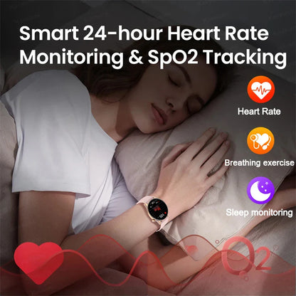 2026 NFC Smart Watch Amoled HD GPS Track Sports Heart Rate Bluetooth Call Waterproof Ladies Women Smartwatch For Women's Gift