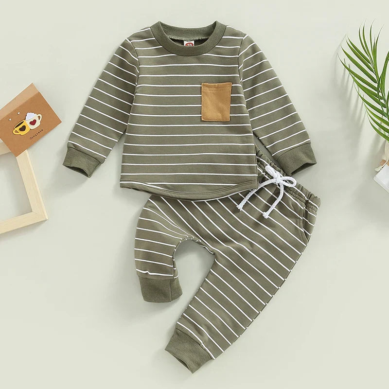 LUKE Striped Pocket Outfit