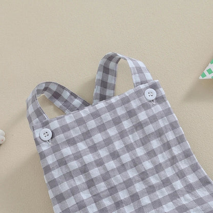 PAULINA Checkered Romper