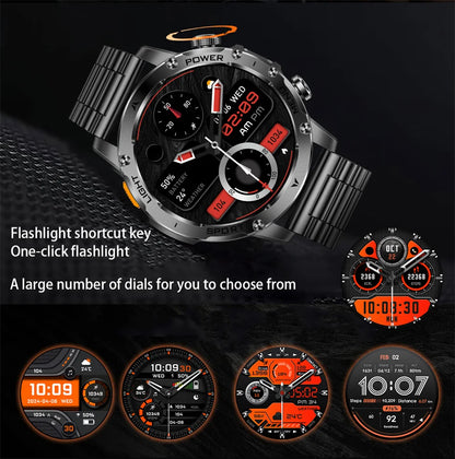 2026 Outdoor New 1000mAh Battery T-Rex 3 Military Grade Smart Watch Men IP69K Waterproof GPS HD Bluetooth Call 100+Sports Watch