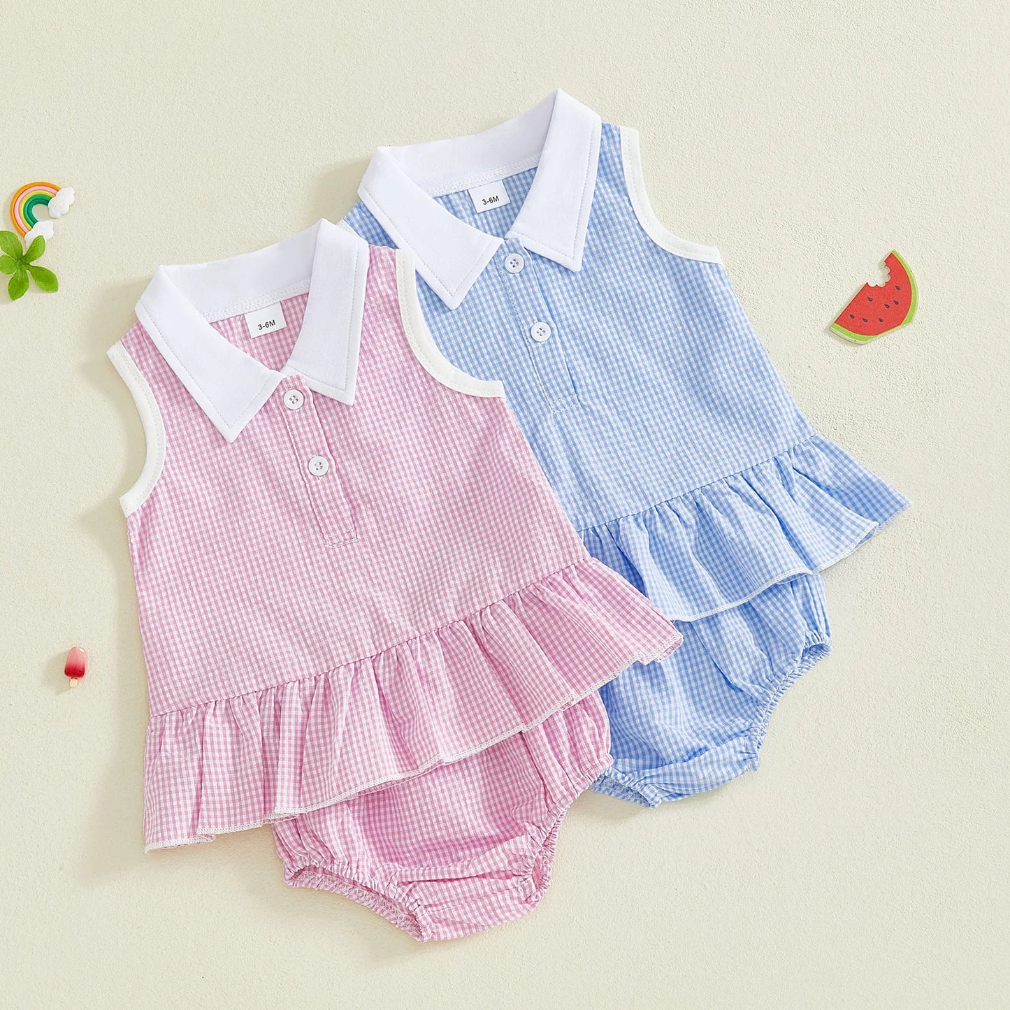 MARLEY Collared Ruffle Outfit