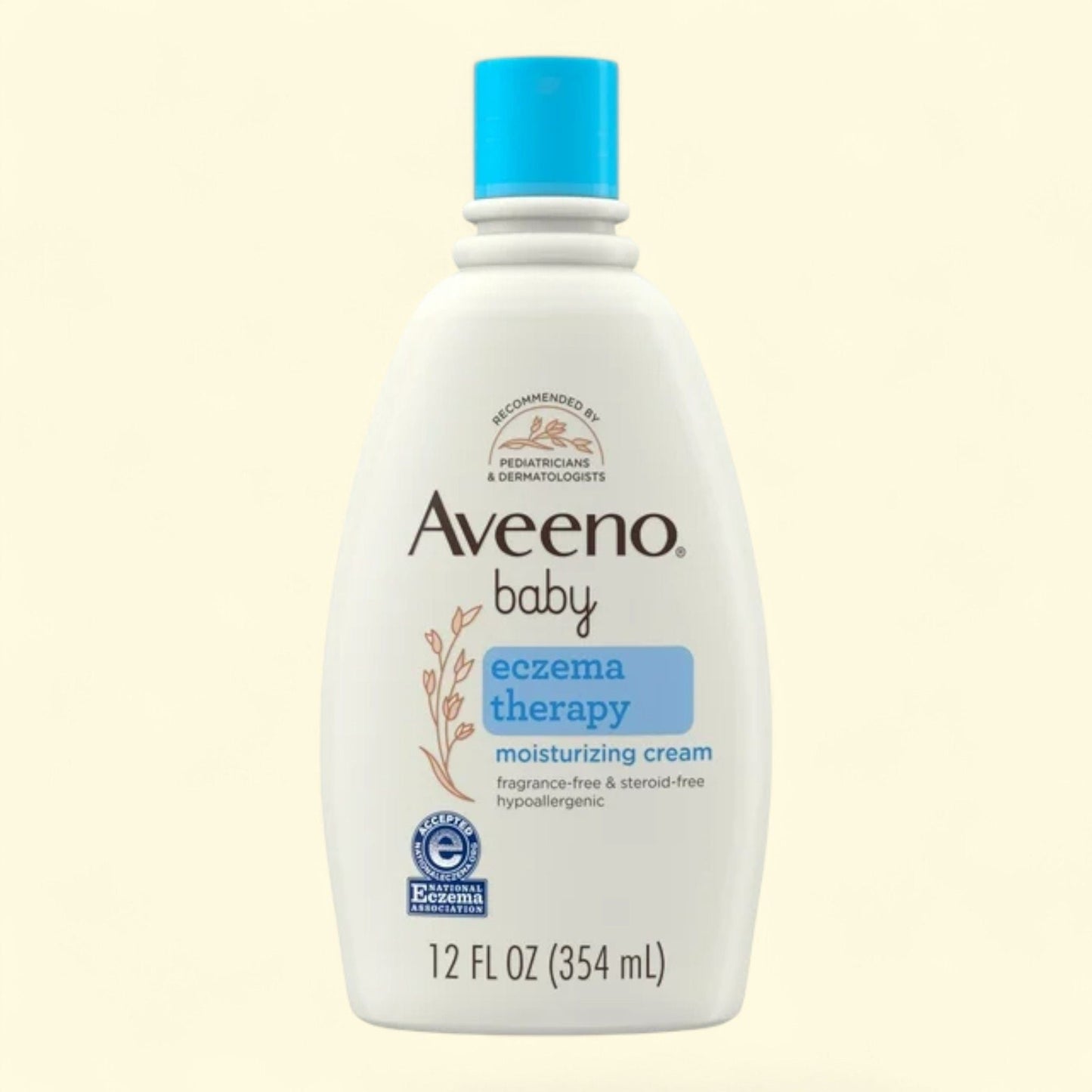Aveeno Baby Eczema Therapy Moisturizing Body Lotion Cream, 12 fl oz