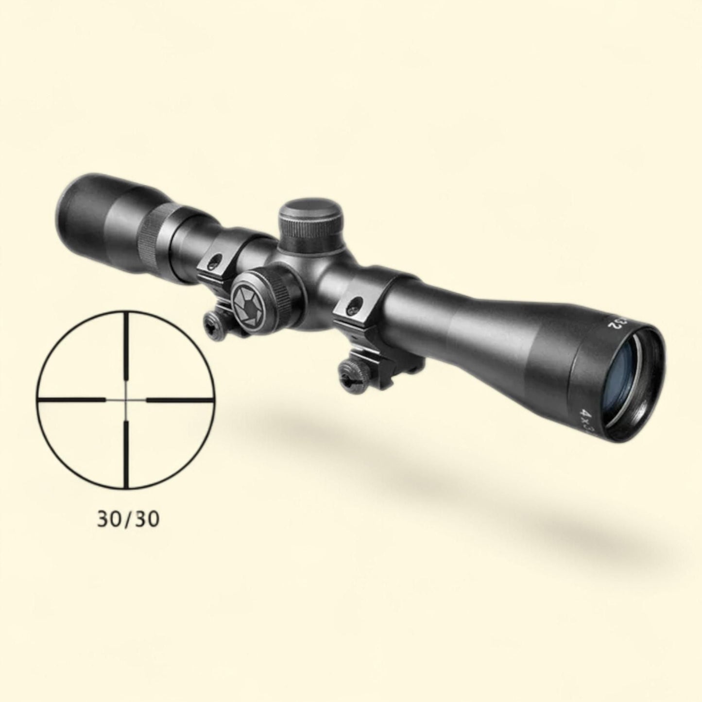 Barska Plinker-22 Scope, 4 X Zoom, 1/4 MOA, 1" Size, Matte Black