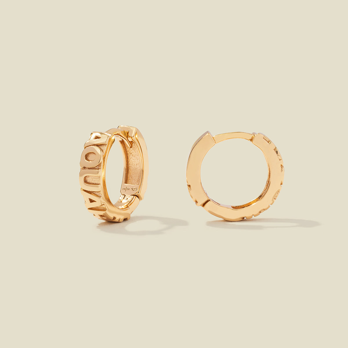 Aquarius Huggie Hoop Earrings | Final Sale