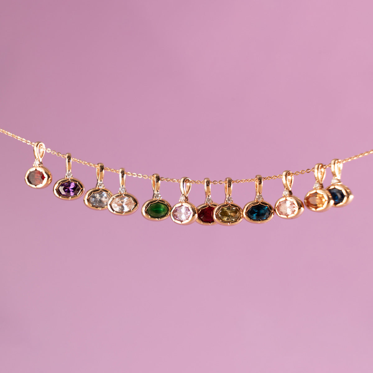 October Oval Birthstone Charm