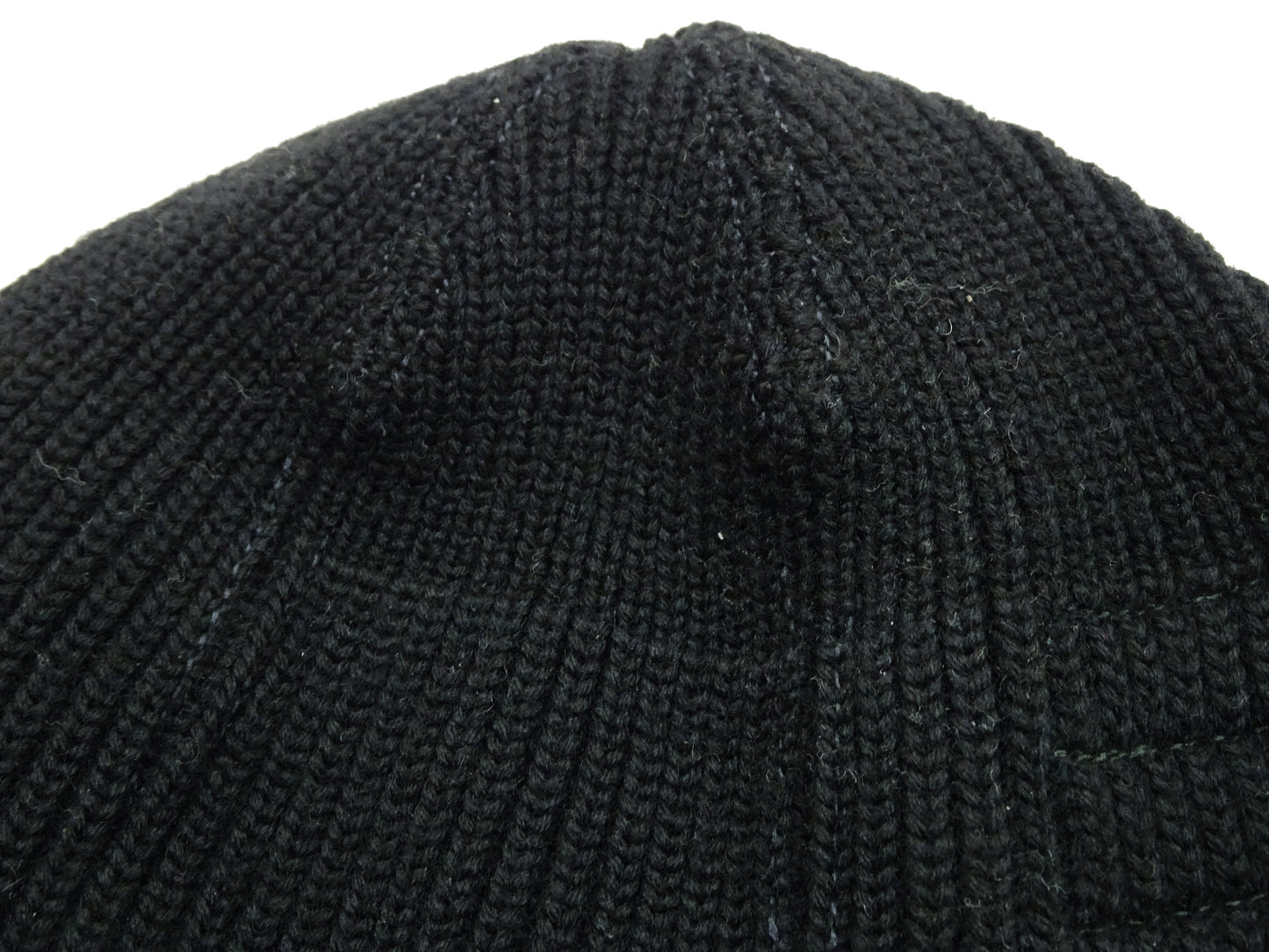 Buzz Rickson William Gibson Men's Plain Wool Knit Cap - U.S. Army Air Forces A-4 Model Reinterpreted in Black BR02272
