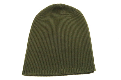 Buzz Rickson Watch Cap Men's Wool Winter Knit Hat USAAF A-4 Mechanics Cap with Stencil BR02722 Olive
