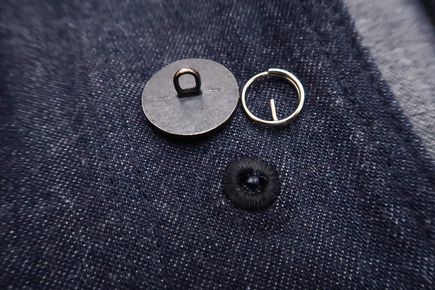 Buzz Rickson Shawl Collar Denim Jacket Men's Reproduction of US Navy Dungaree Jumper BR12744