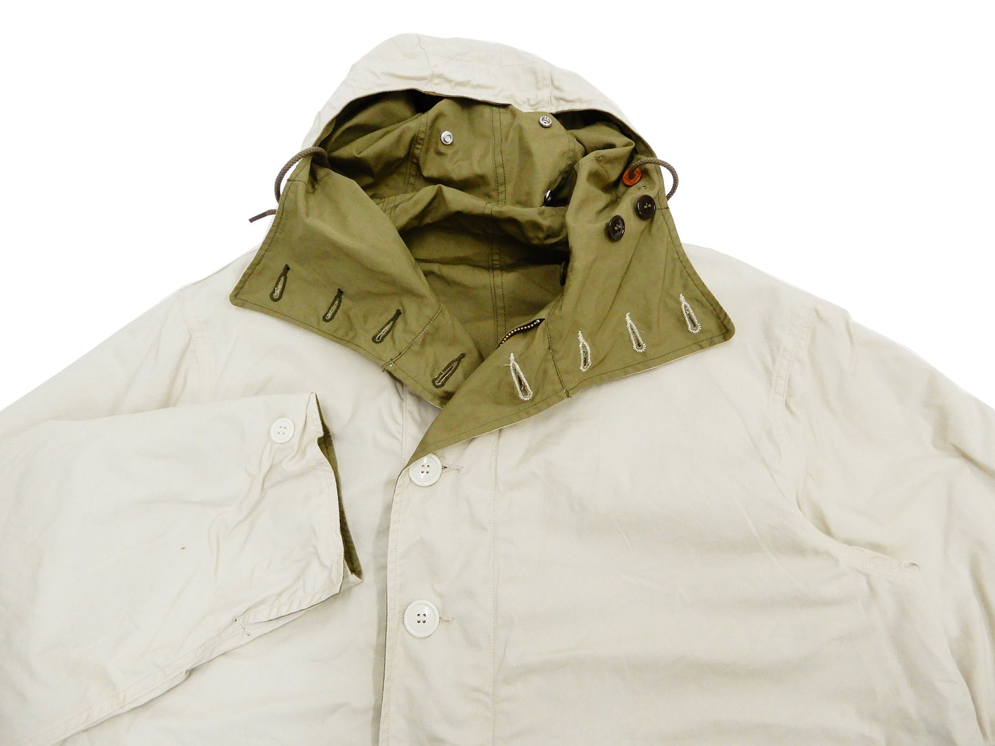 Buzz Rickson Parka Men's WW2 US Army M-42 Military hooded Long Overcoat BR14866 Olive Drab