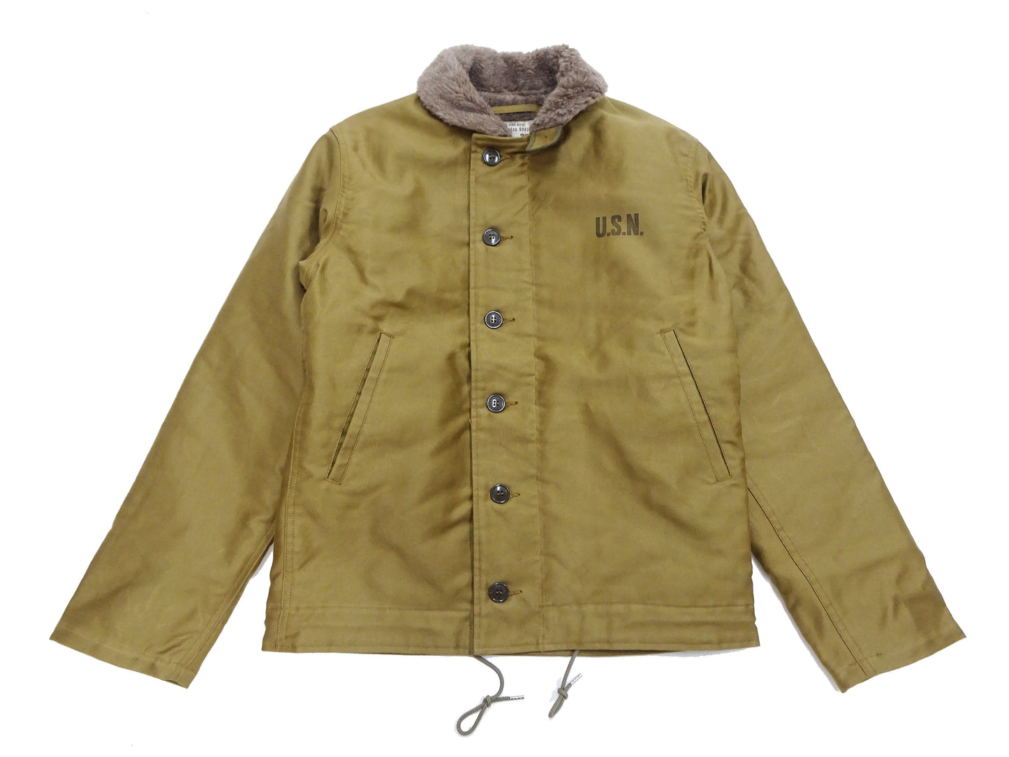 Buzz Rickson N-1 Deck Jacket DEMOTEX-ED Men's Reproduction of US Navy N1 Khaki BR15345