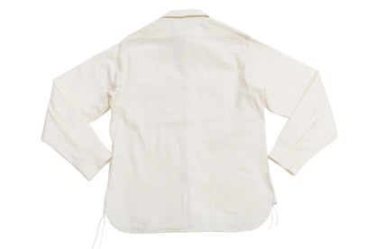 Buzz Rickson Plain Long Sleeve Shirt Modified version of US Navy Chambray Work Shirt BR25996 Off-White