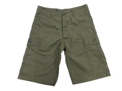 Buzz Rickson Men's Cargo Shorts - Reproduction of Civilian Reinterpretation of U.S. Army Vietnam Tropical Jungle Fatigue Trousers BR52550 Olive