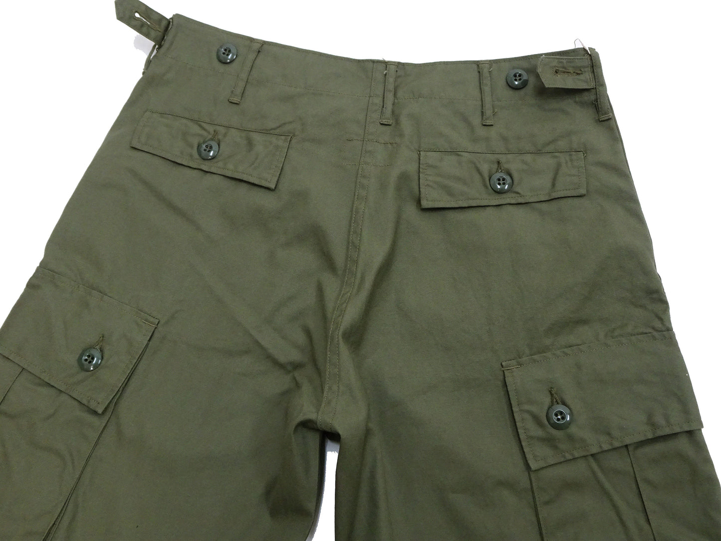 Buzz Rickson Men's Cargo Shorts - Reproduction of Civilian Reinterpretation of U.S. Army Vietnam Tropical Jungle Fatigue Trousers BR52550 Olive