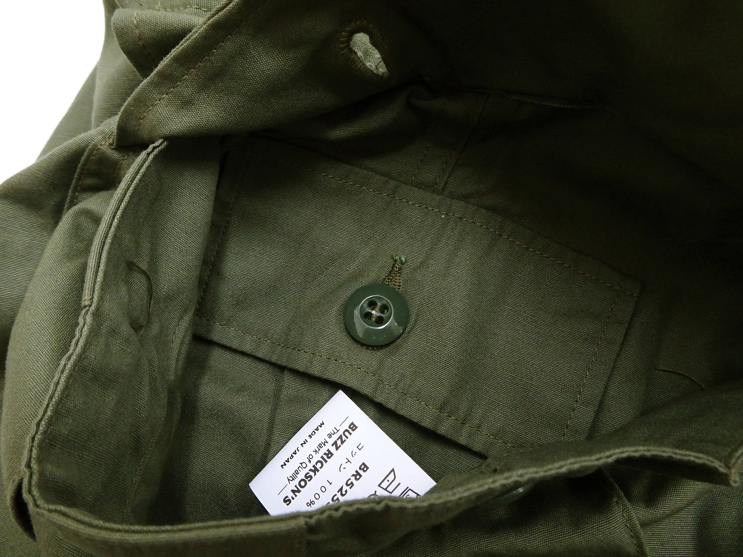 Buzz Rickson Men's Cargo Shorts - Reproduction of Civilian Reinterpretation of U.S. Army Vietnam Tropical Jungle Fatigue Trousers BR52550 Olive