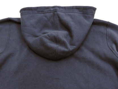 Buzz Rickson Hoodie Men's Plain Hoodie Zip Front Hooded Sweatshirt BR65623 Faded-Navy-Blue