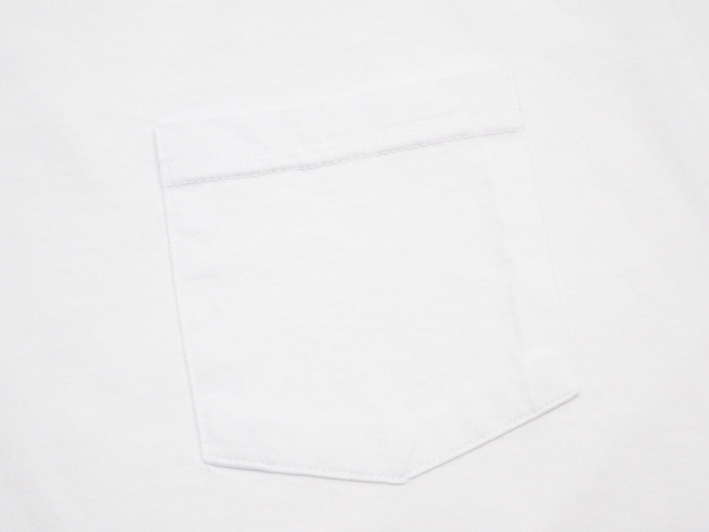 Buzz Rickson Men's Plain Short Sleeve Pocket T-Shirt, Made in USA, 6 oz. Ring-Spun Cotton Tubular-Knit Jersey Tee (BR78711 101 White)