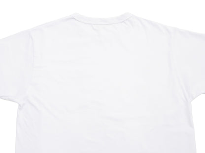 Buzz Rickson Men's Plain Short Sleeve Pocket T-Shirt, Made in USA, 6 oz. Ring-Spun Cotton Tubular-Knit Jersey Tee (BR78711 101 White)
