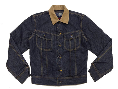 Studio D'Artisan Men's Blanket-Lined Denim Western Jacket - 14oz Left-Hand Twill, Inspired by Lee 101 Storm Rider, Modern Slim Fit, Made in Japan (SDA D4187)