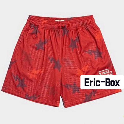 Red Star Mesh Shorts