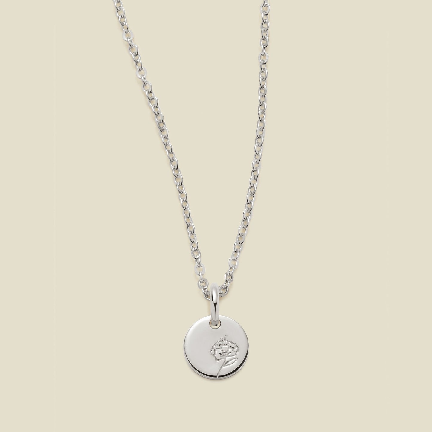 February Birth Flower Necklace