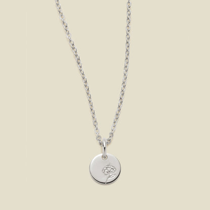February Birth Flower Necklace
