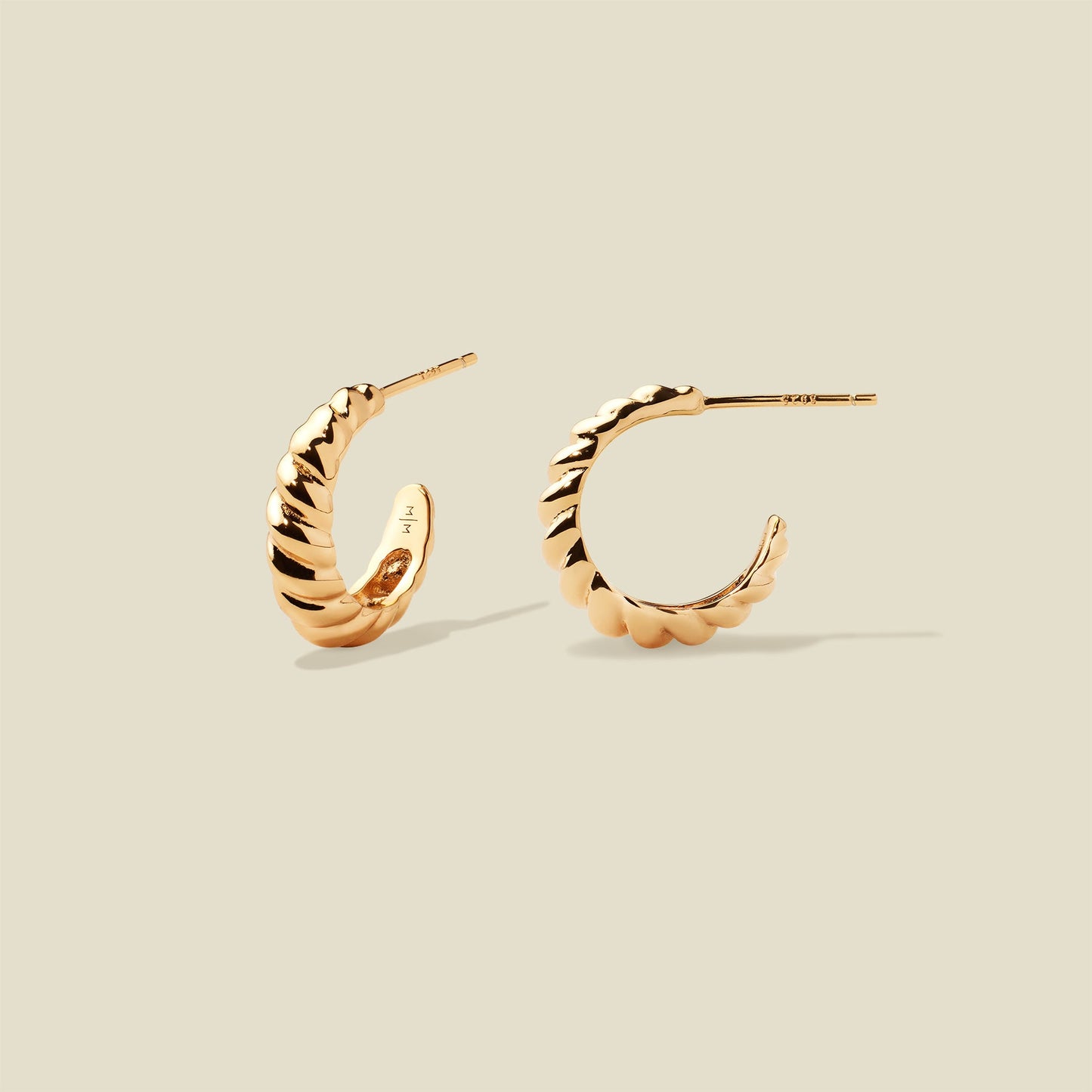 Gloss Croissant Hoop Earrings | Final Sale