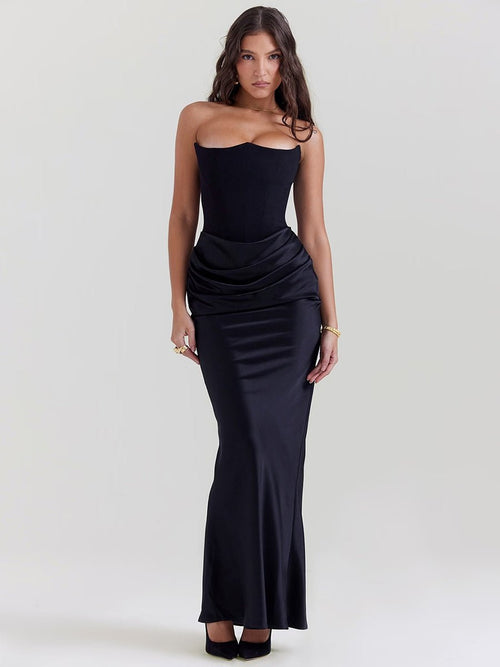 Isaiah Slim Tube Top Long Dress