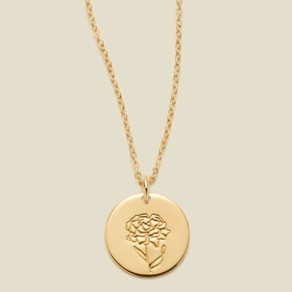 January Birth Flower Necklace